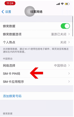 张家港苹果14维修网分享如何给iPhone14的SIM卡设置密码 